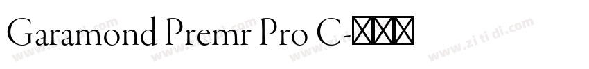 Garamond Premr Pro C字体转换